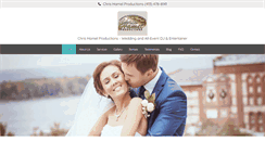 Desktop Screenshot of chrishamelproductions.com