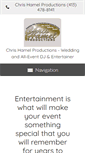 Mobile Screenshot of chrishamelproductions.com